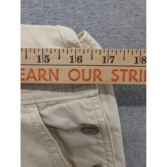 Old Navy Overalls Womens 6 Beige 100% Cotton Utility Bib Workwear Casual Comfort - Picture 5 of 13